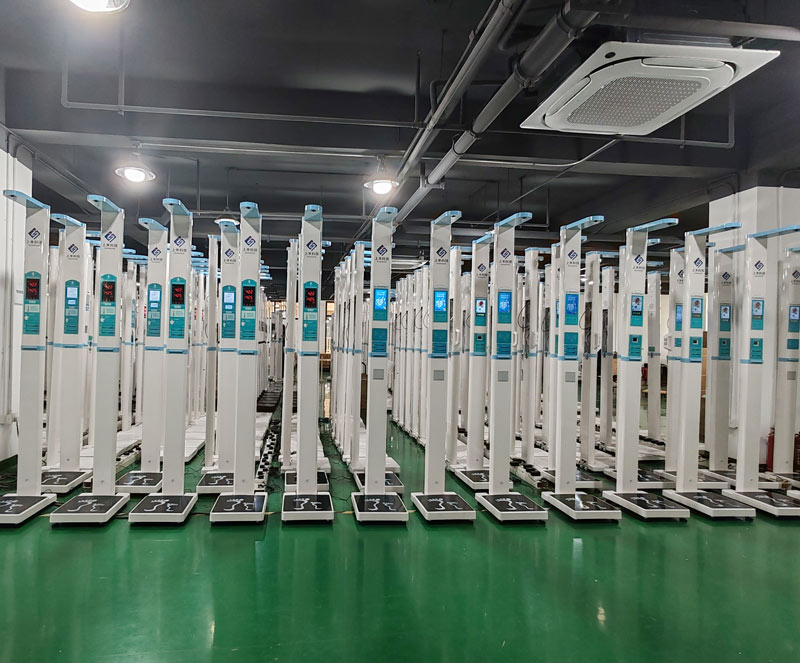 電子身高體重秤，上禾工廠實拍